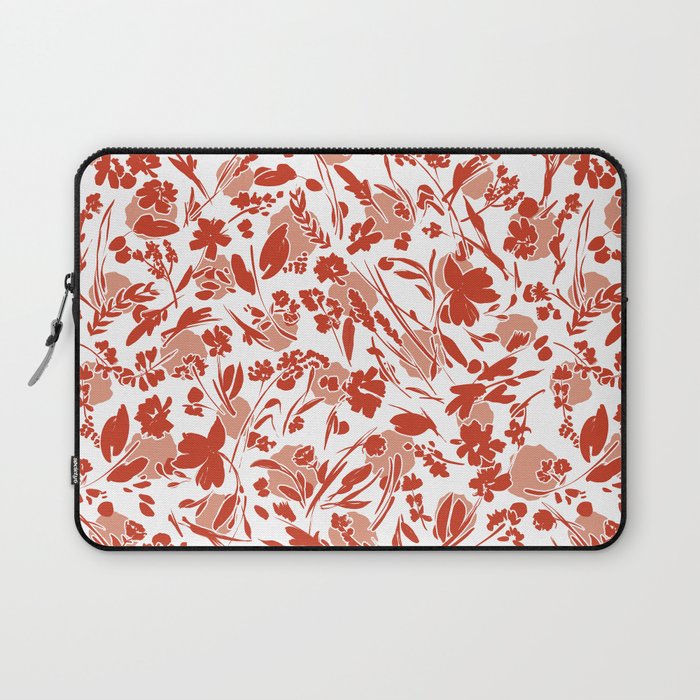 Wild flowering reddish meadow Laptop Sleeve Gallery Image 1