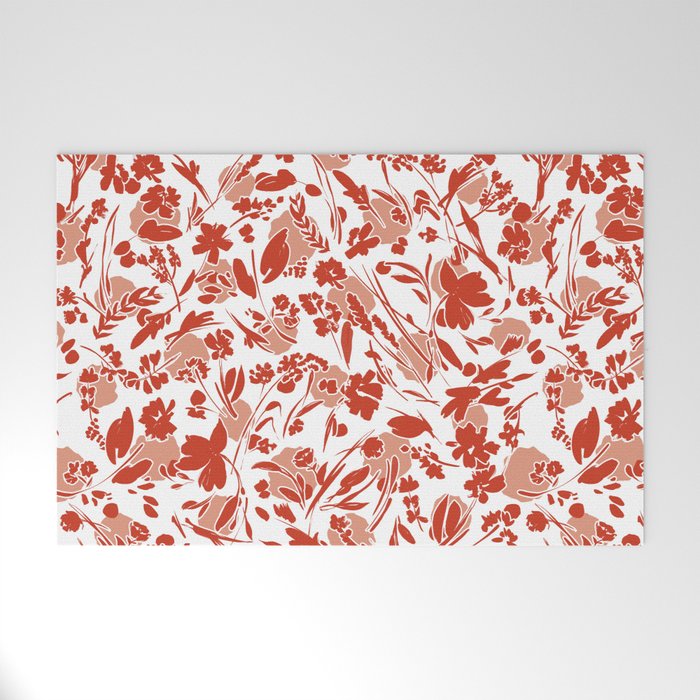 Wild flowering reddish meadow Welcome Mat Gallery Image 1