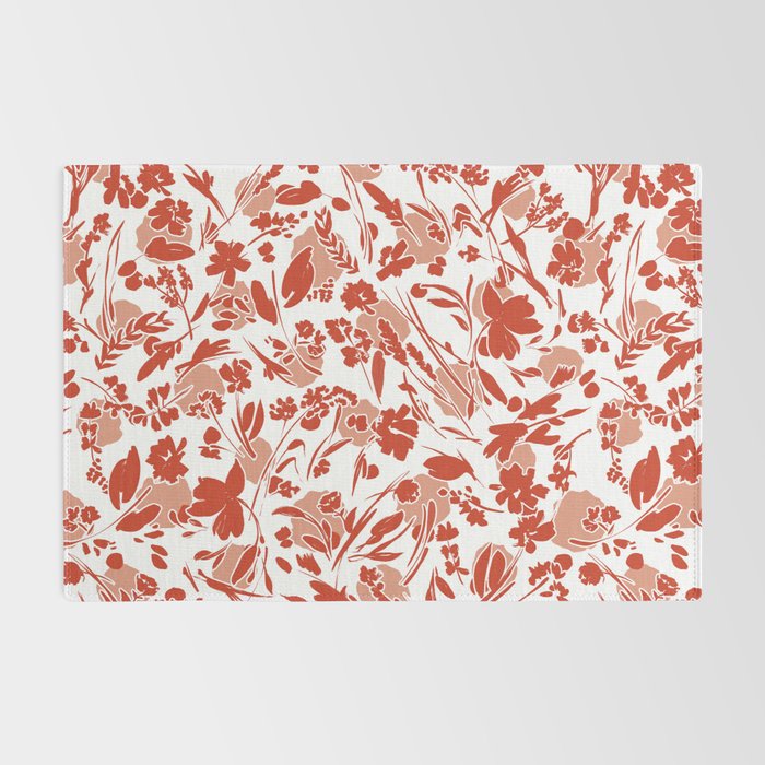 Wild flowering reddish meadow Rug Gallery Image 2