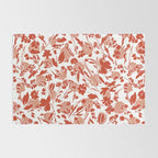 Wild flowering reddish meadow Rug Gallery Image 2
