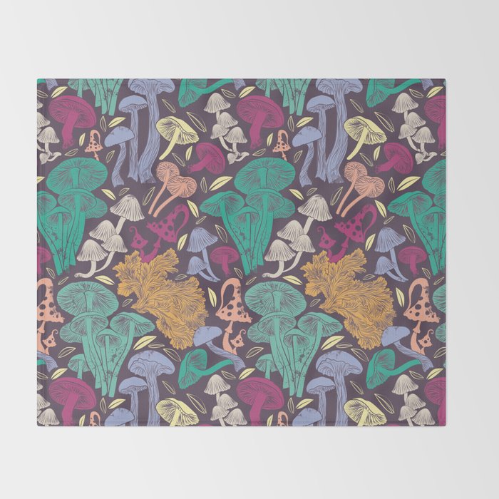 Delicious Autumn botanical poison Throw Blanket Gallery Image 2