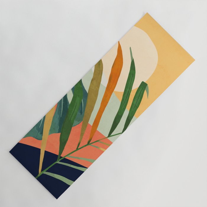 Abstract Art Tropical Leaves 118 Yoga Mat Gallery Image 1