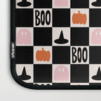 Halloween Checkered Print in Black and White Laptop Sleeve Gallery Image 3