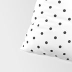 Small Black Polka dots Background Pillow Sham Gallery Image 4