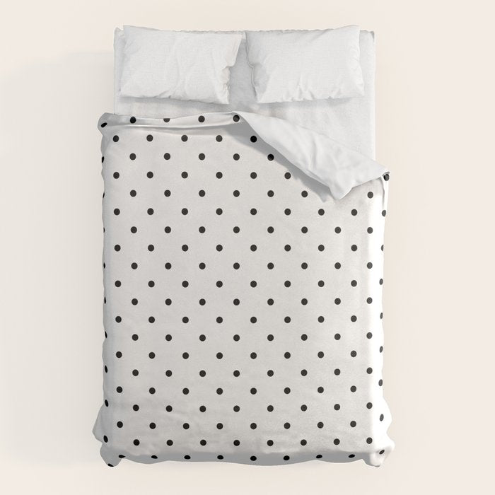 Small Black Polka dots Background Duvet Cover Gallery Image 6