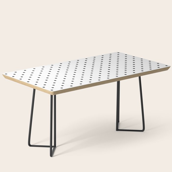 Small Black Polka dots Background Coffee Table Gallery Image 1