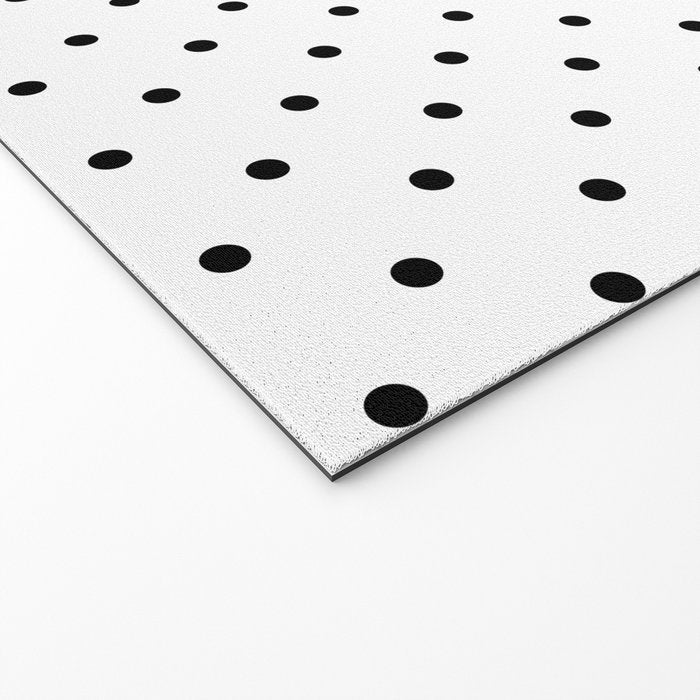 Small Black Polka dots Background Welcome Mat Gallery Image 2