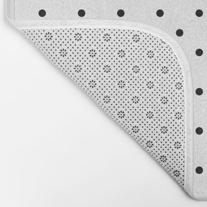 Small Black Polka dots Background Bath Mat Gallery Image 2