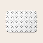 Small Black Polka dots Background Bath Mat Gallery Image 1