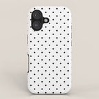 Small Black Polka dots Background iPhone Case Gallery Image 1