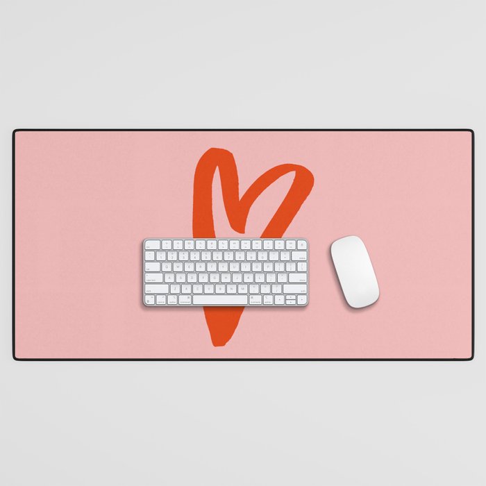 Heart Doodle Big 1 Desk Mat Gallery Image 1