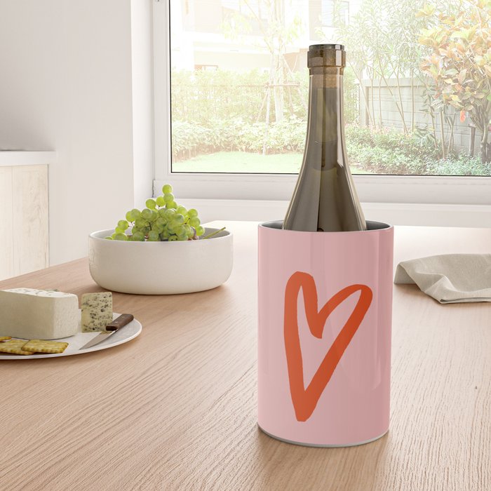 Heart Doodle Big 1 Wine Chiller Gallery Image 4