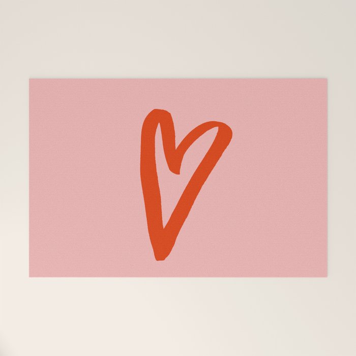 Heart Doodle Big 1 Welcome Mat Gallery Image 1