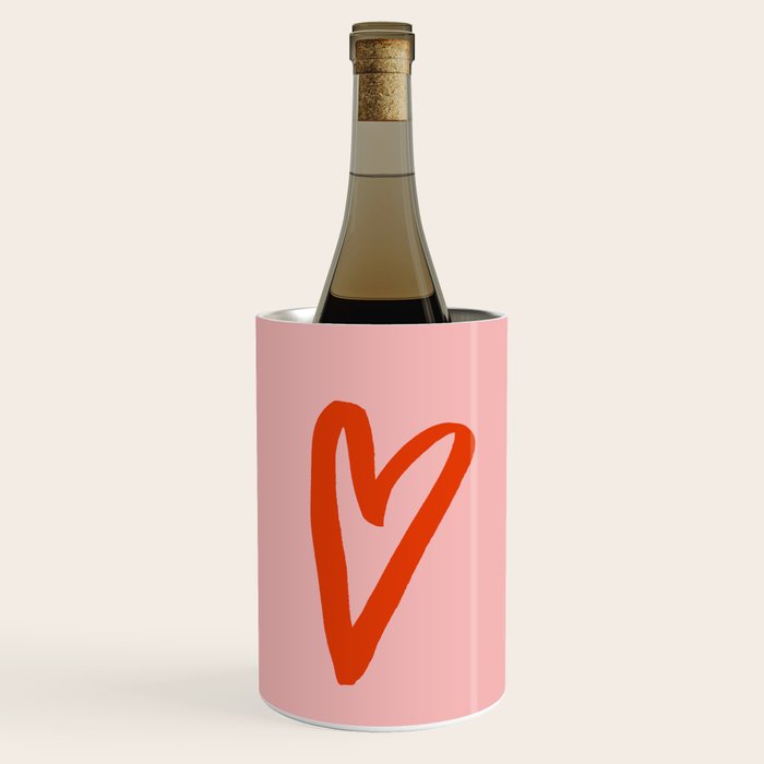Heart Doodle Big 1 Wine Chiller Gallery Image 1