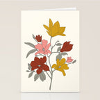 Colorful Minimal Line Art Magnolia Stationery Card Gallery Image 2