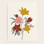 Colorful Minimal Line Art Magnolia Poster Gallery Image 4