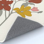 Colorful Minimal Line Art Magnolia Rug Gallery Image 4