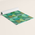 Mid Century Modern Shapes - Green Yoga Mat Gallery Image 2
