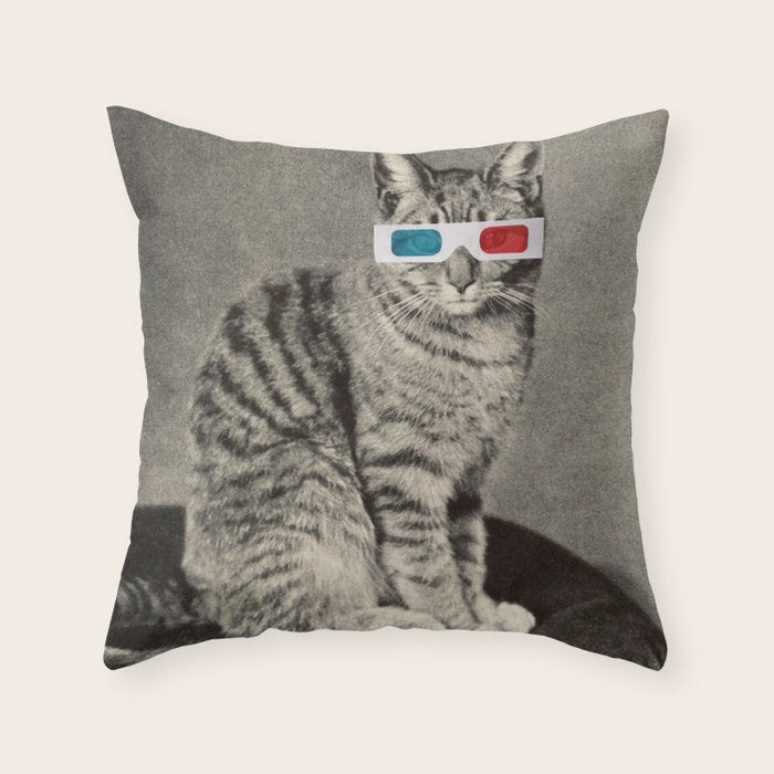 Holy Moly cat Throw Pillow Gallery Image 1