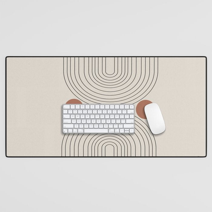Modern Minimalistic Art Desk Mat Gallery Image 1