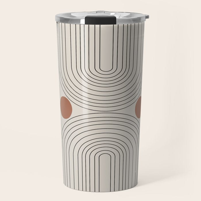Modern Minimalistic Art Travel Mug Gallery Image 1