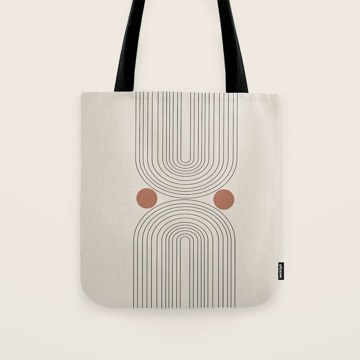 Modern Minimalistic Art Tote Bag Gallery Image 1