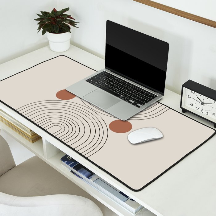 Modern Minimalistic Art Desk Mat Gallery Image 2