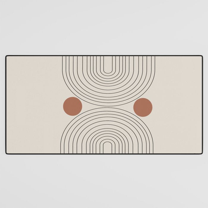 Modern Minimalistic Art Desk Mat Gallery Image 3