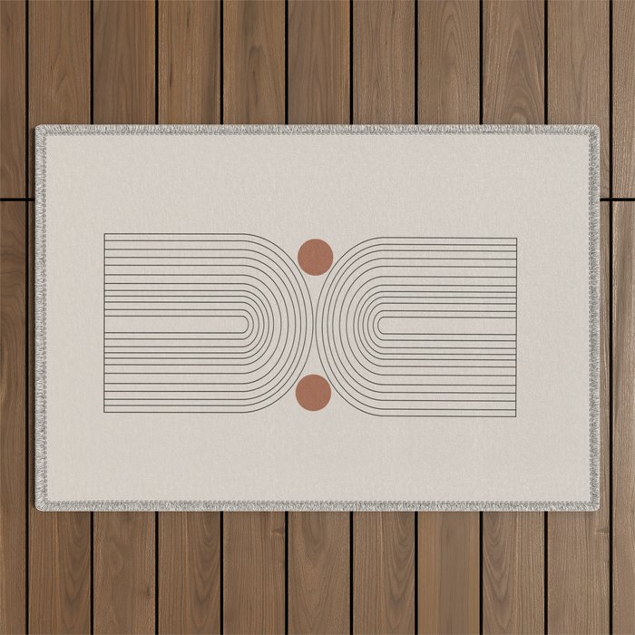 Modern Minimalistic Art Outdoor Rug Gallery Image 1