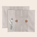 Modern Minimalistic Art Placemat Gallery Image 1
