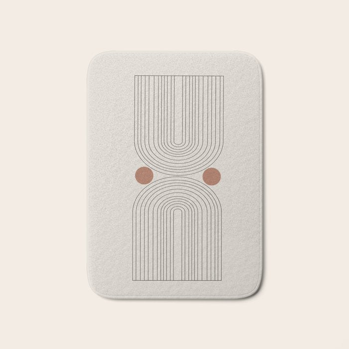 Modern Minimalistic Art Bath Mat Gallery Image 1