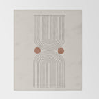 Modern Minimalistic Art Throw Blanket Gallery Image 2