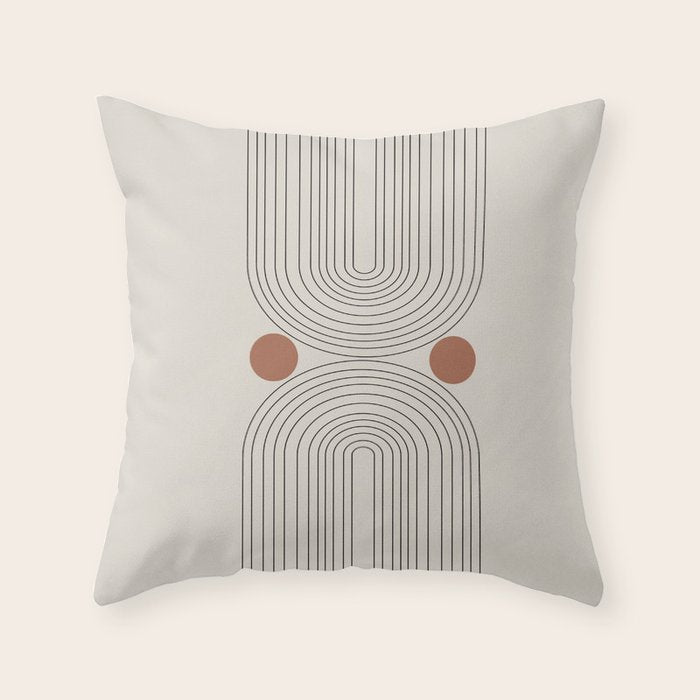 Modern Minimalistic Art Throw Pillow Gallery Image 6
