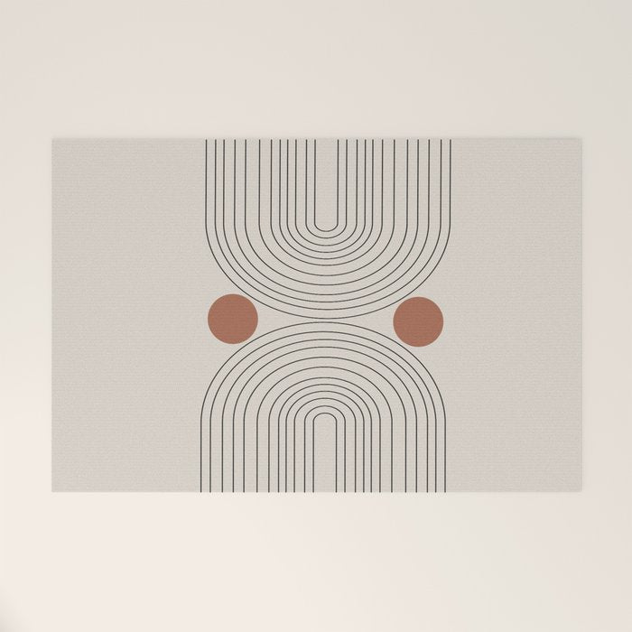 Modern Minimalistic Art Welcome Mat Gallery Image 1