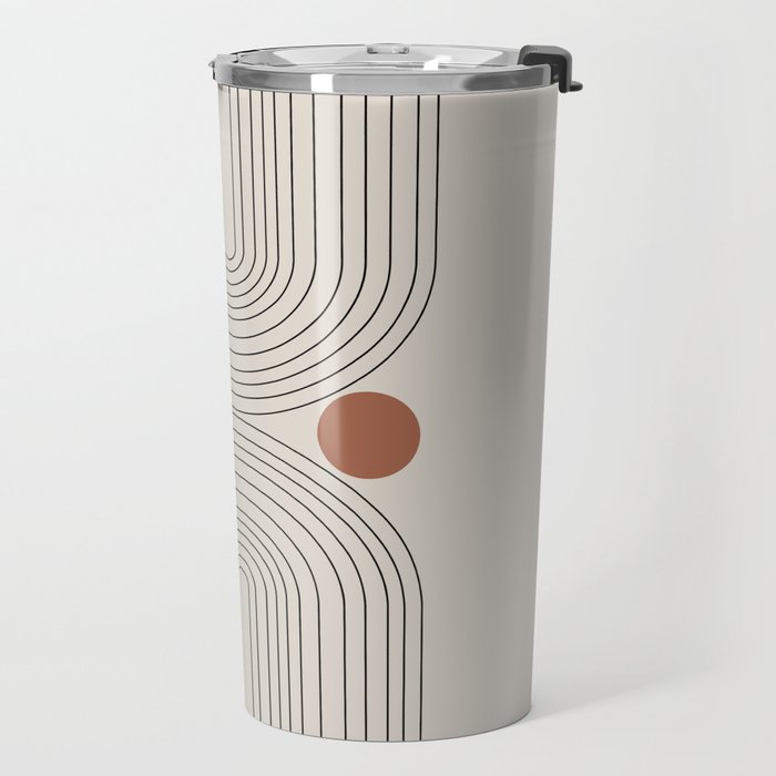 Modern Minimalistic Art Travel Mug Gallery Image 2
