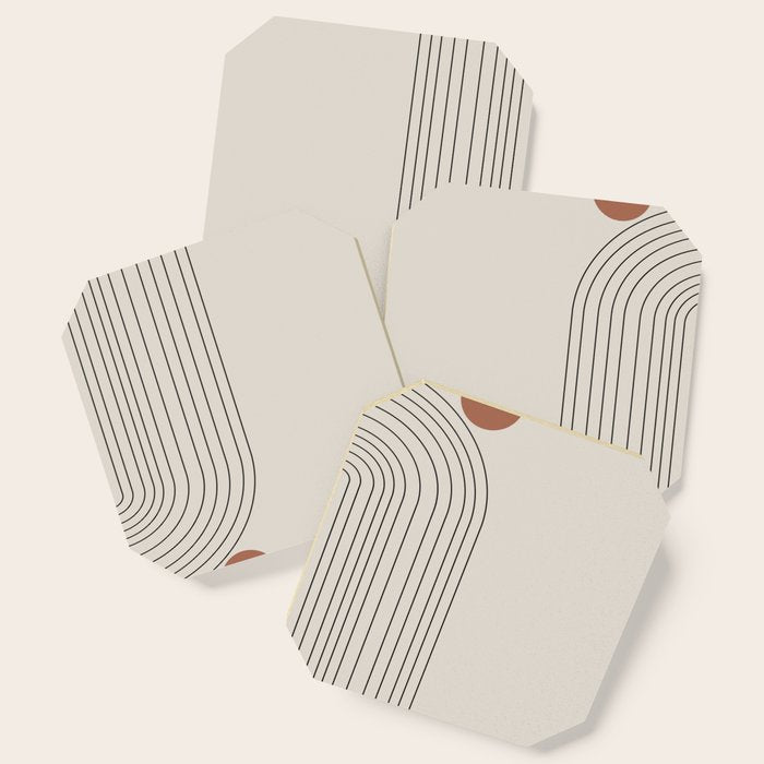 Modern Minimalistic Art Coaster Gallery Image 1