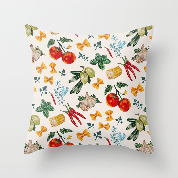La Festa Pattern Throw Pillow Gallery Image 1