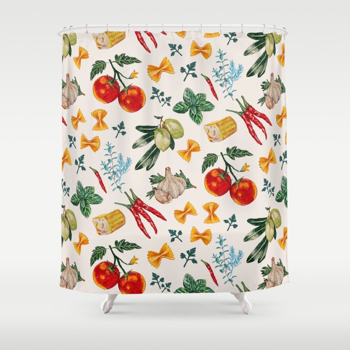 La Festa Pattern Shower Curtain Gallery Image 1