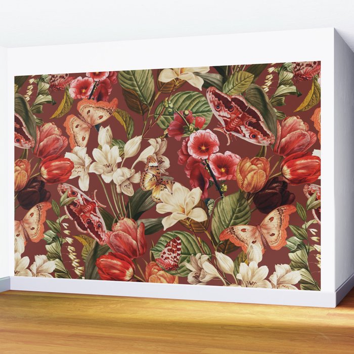 Moths and Butterflies IV Wall Mural Gallery Image 2