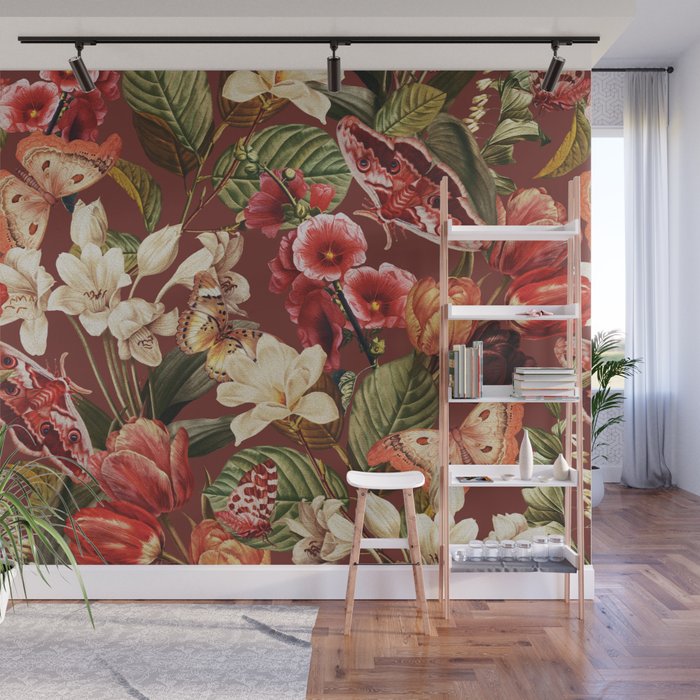 Moths and Butterflies IV Wall Mural Gallery Image 1