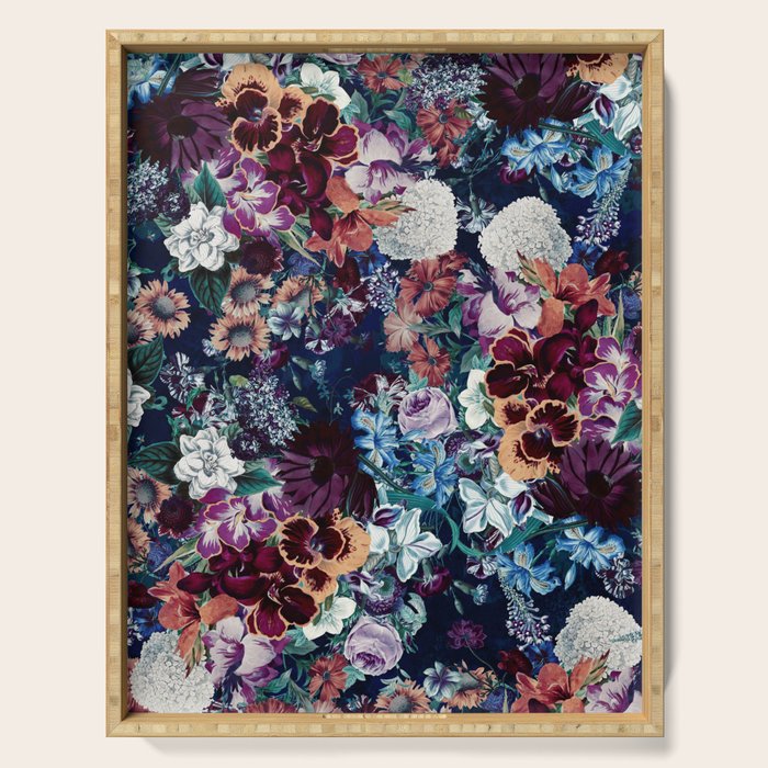 EXOTIC GARDEN - NIGHT XVI Serving Tray Gallery Image 1