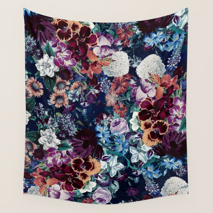 EXOTIC GARDEN - NIGHT XVI Wall Tapestry Gallery Image 4