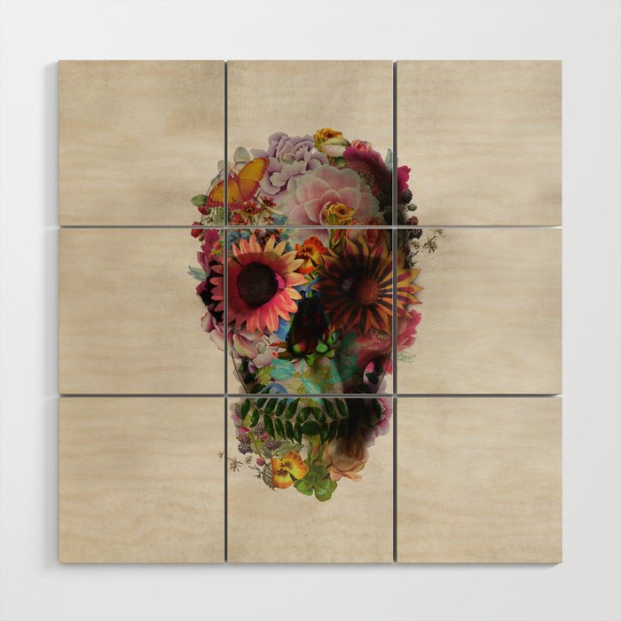 Skull 2 R Wood Wall Art Gallery Image 1