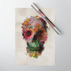 Skull 2 R Wrapping Paper Gallery Image 1