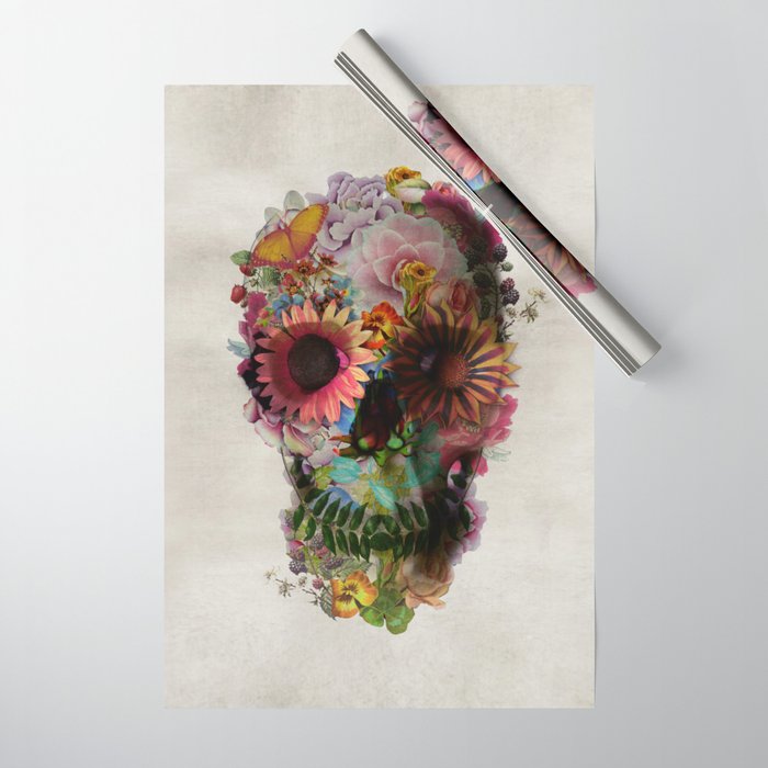 Skull 2 R Wrapping Paper Gallery Image 1