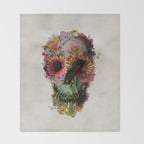 Skull 2 R Throw Blanket Gallery Image 2