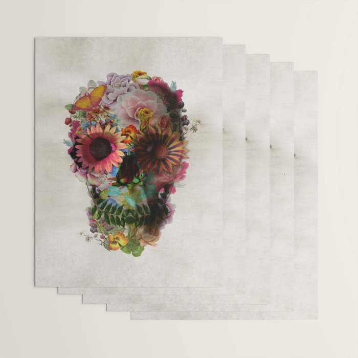Skull 2 R Wrapping Paper Gallery Image 3