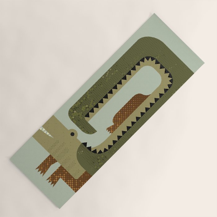 Whimsy Crocodile Yoga Mat Gallery Image 1