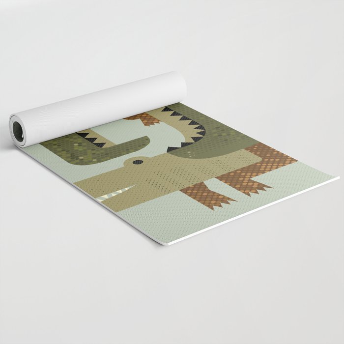 Whimsy Crocodile Yoga Mat Gallery Image 2