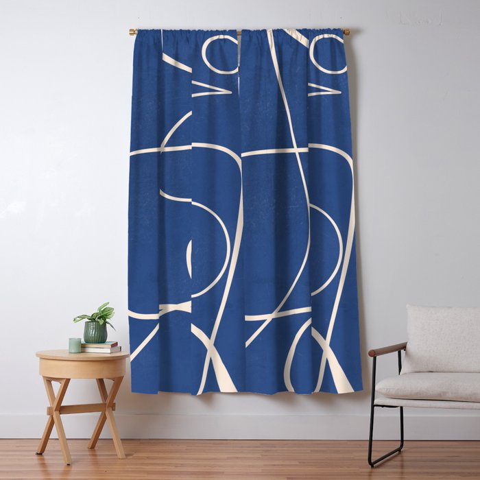 Abstract line art 44 Window Curtain Gallery Image 5